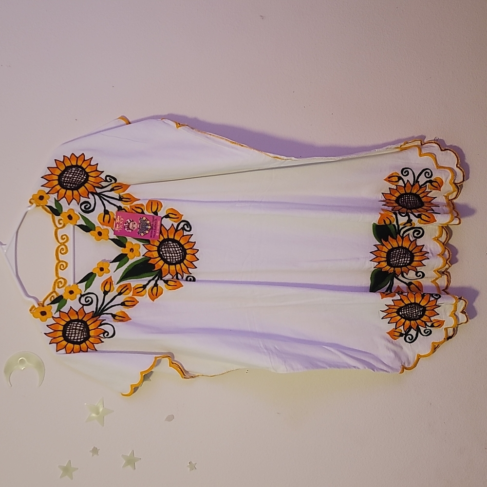 Mexican Peasant Top 🌻Sunflowers!